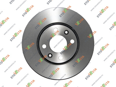 Диск тормозной передний Vesta, Largus, XRay (1.6 и 1.8) c 2012- ZF Russia