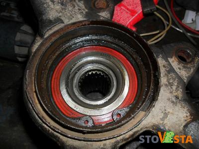 Подшипник ступицы передней Granta, Largus (1.6 8V, 2WD)- замена